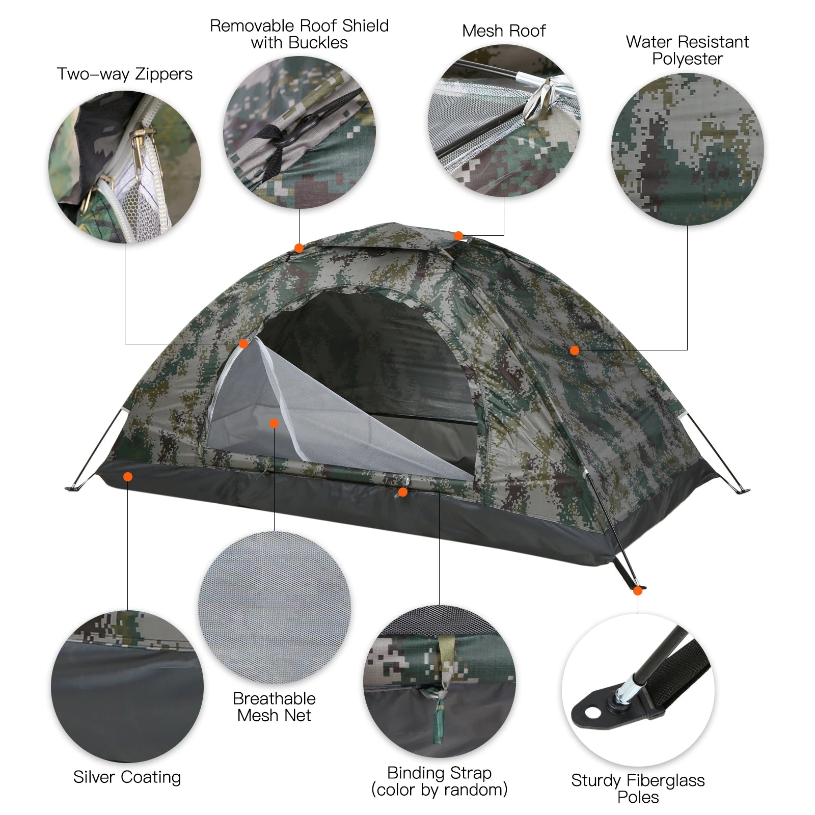 Tomshoo Ultralight 1-2 Person Camping Tent