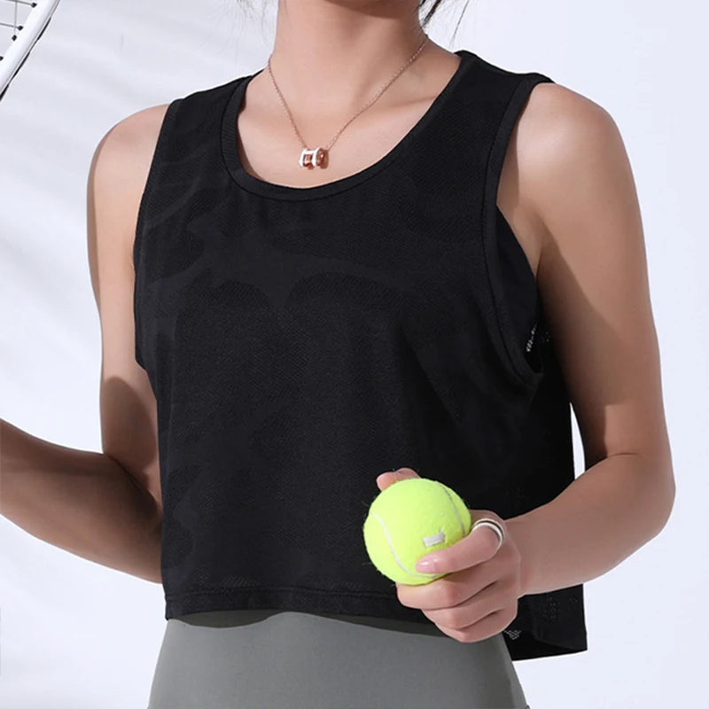 Women’s Camouflage Fitness Crop Top