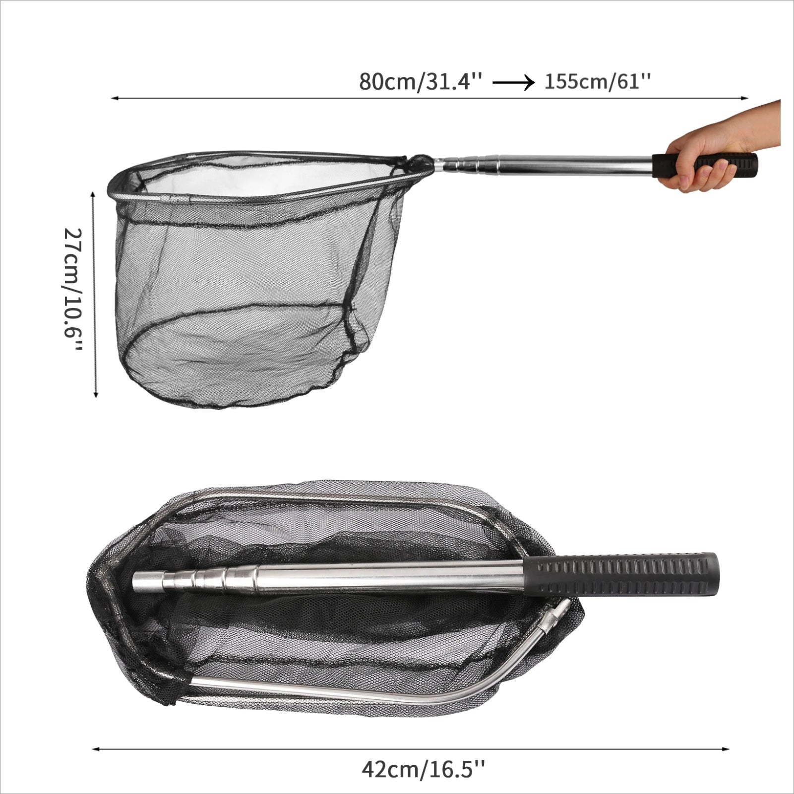 Telescopic Aluminum Fishing Landing Net