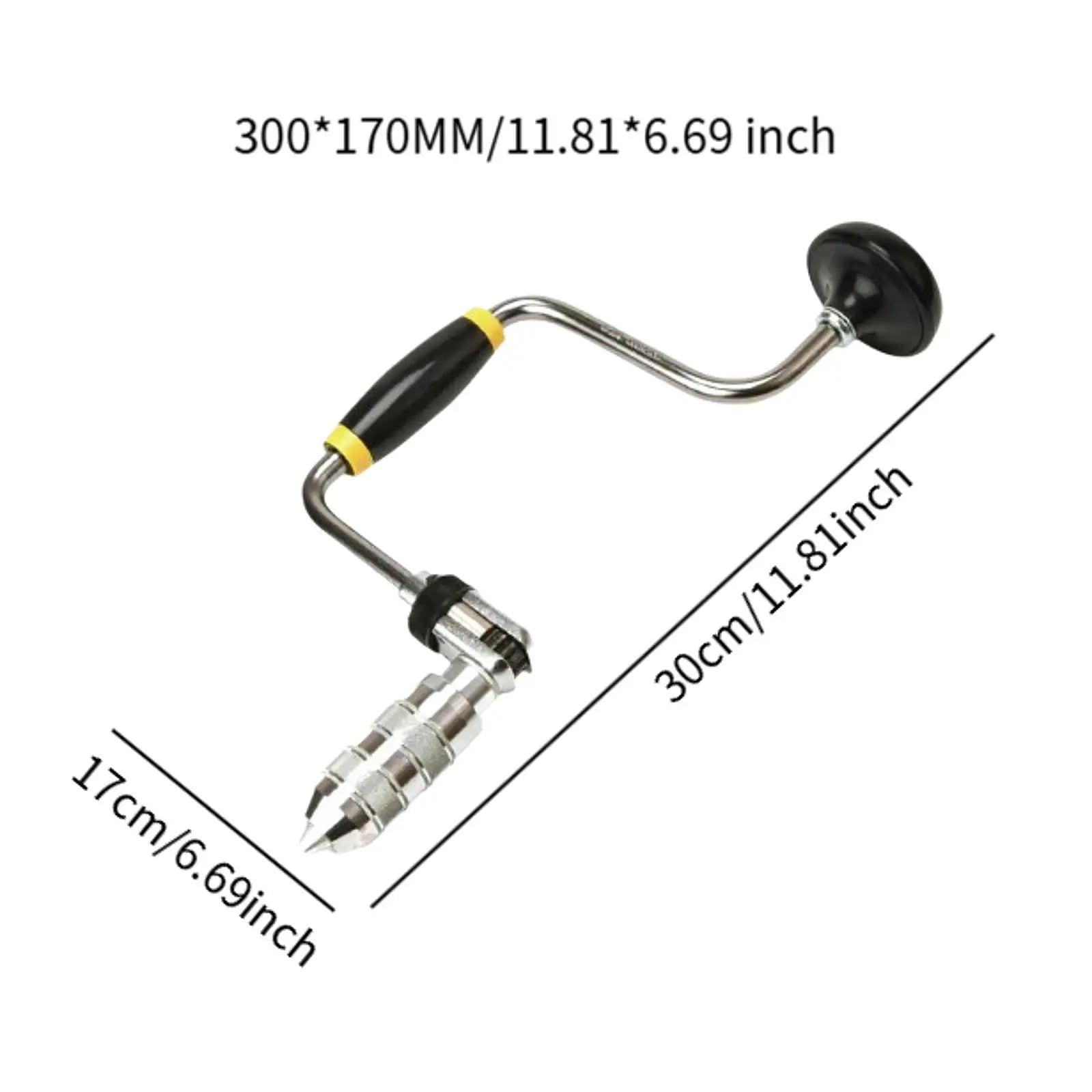 Hand Crank Drill with Swing Arm – Portable Woodworking Tool