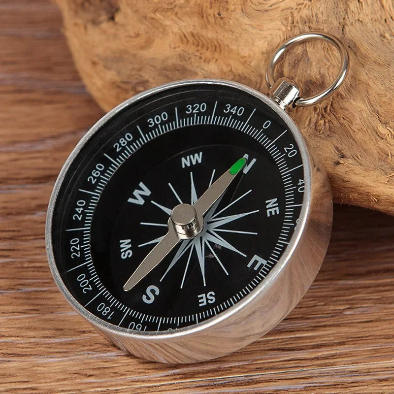 Mini Aluminum Alloy Compass Keychain