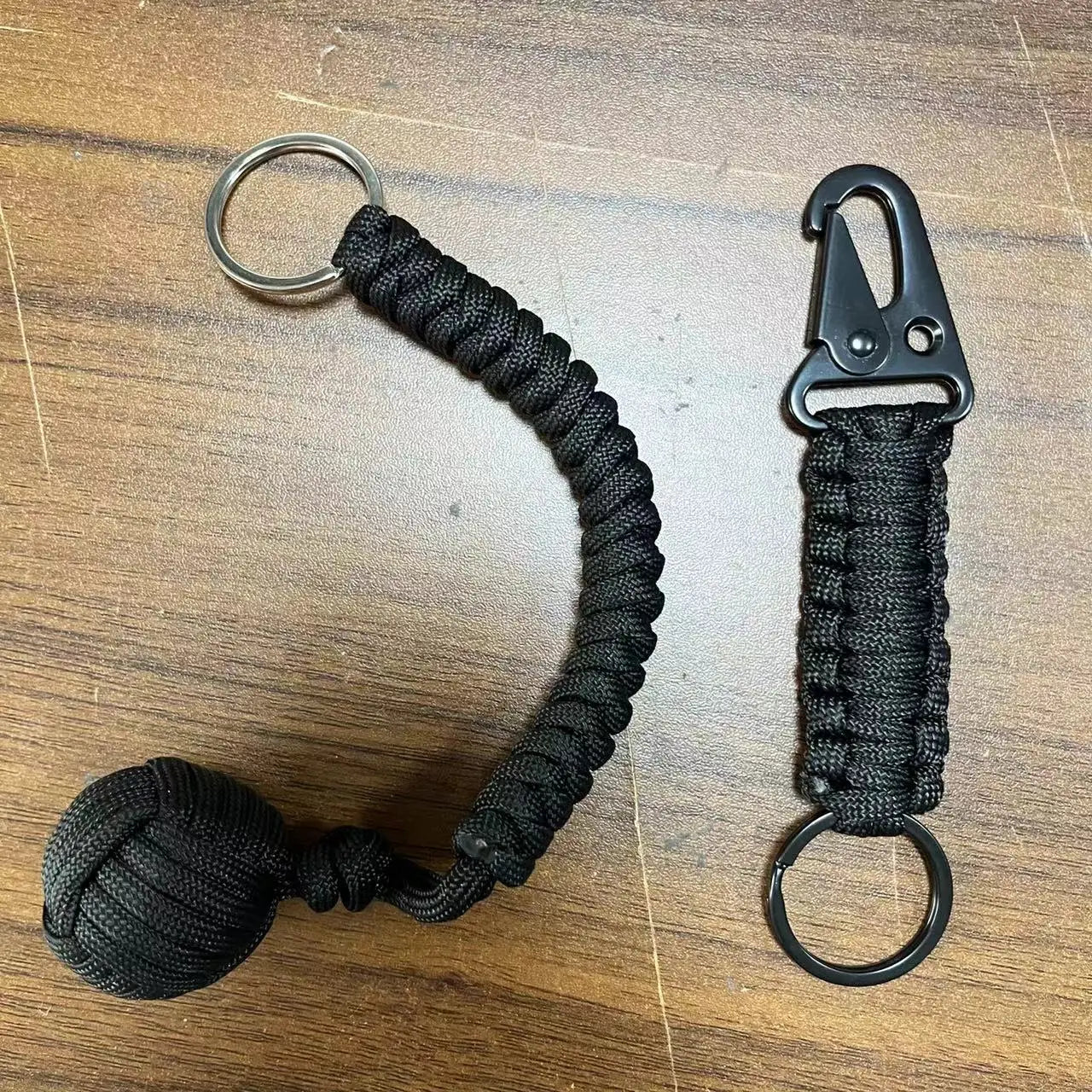 Outdoor Self-Defense Paracord Keychain – Monkey Fist Steel Ball