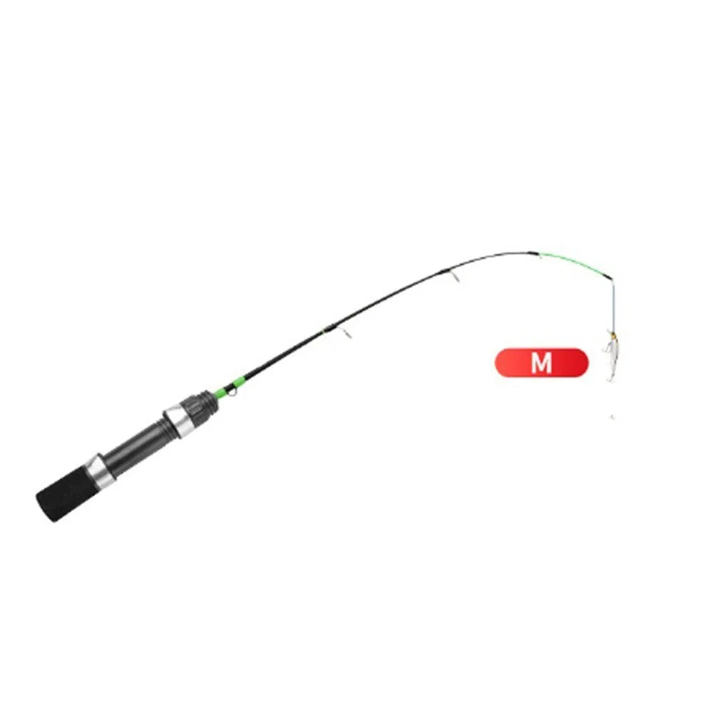 2-Section Winter Ice Fishing Rod – 52cm Ultralight Spinning Rod