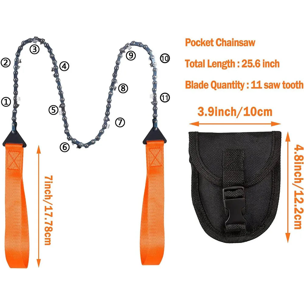 24" Portable Pocket Chain Saw