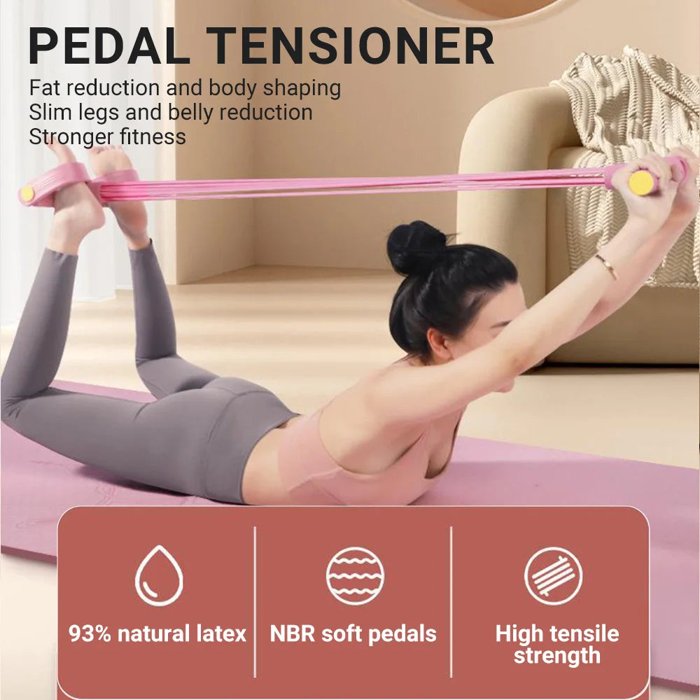 6-Tube Resistance Fitness Bands