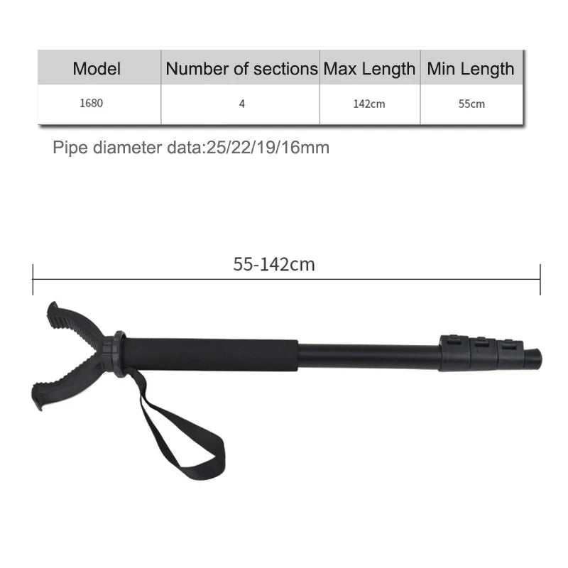 Aluminum Alloy Adjustable Height Monopod – Portable Outdoor Stand with Anti-Lost Wristband