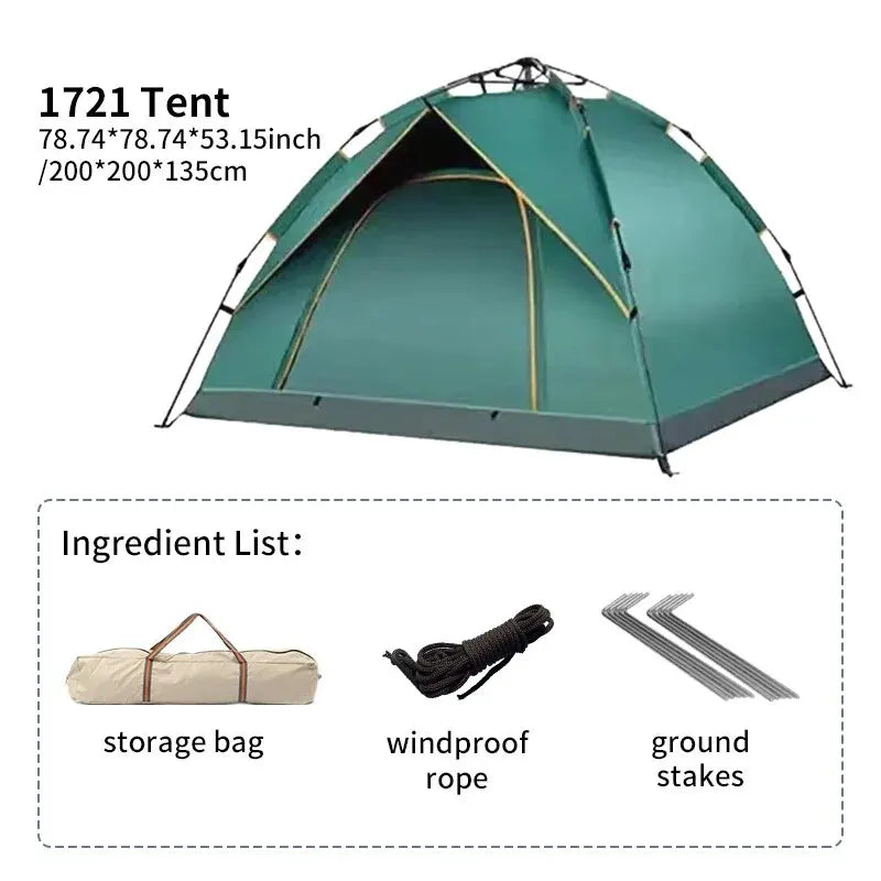 Outdoor Automatic Folding Camping Tent