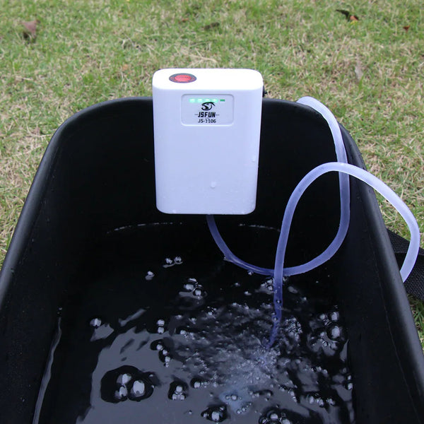 JSFUN Oxygenated Fish Tank Pump – USB Rechargeable Air Bubbler