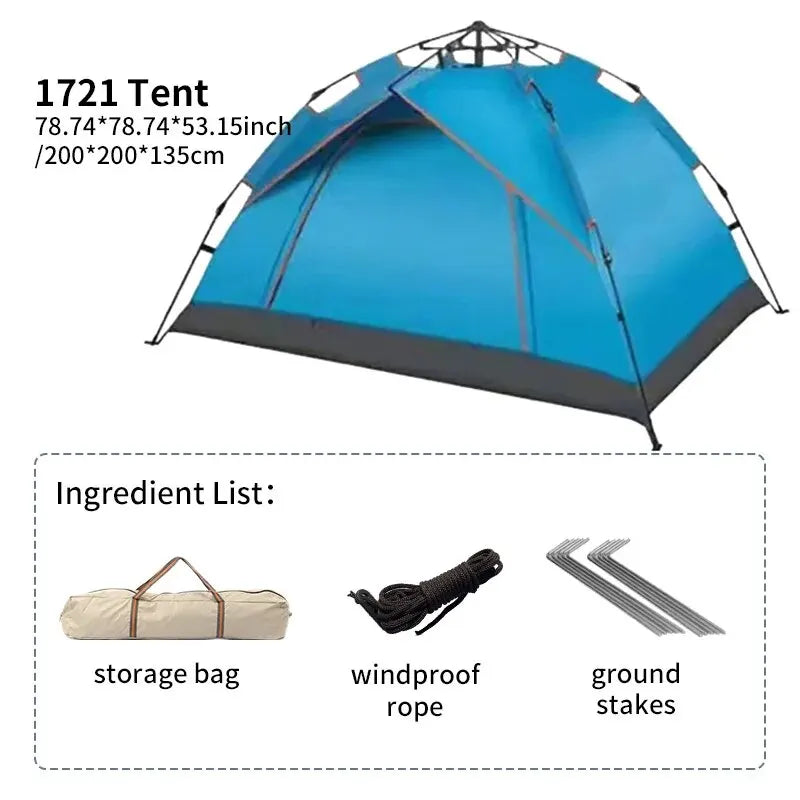 Outdoor Automatic Folding Camping Tent
