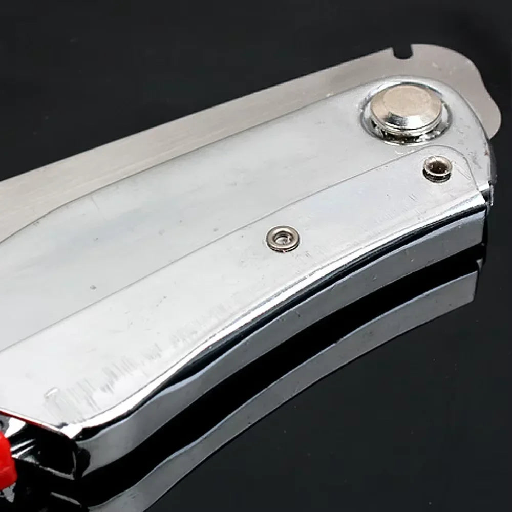 16" Manganese Steel Folding Logging Saw – 3-Sided Tooth Blade & Safety Lock