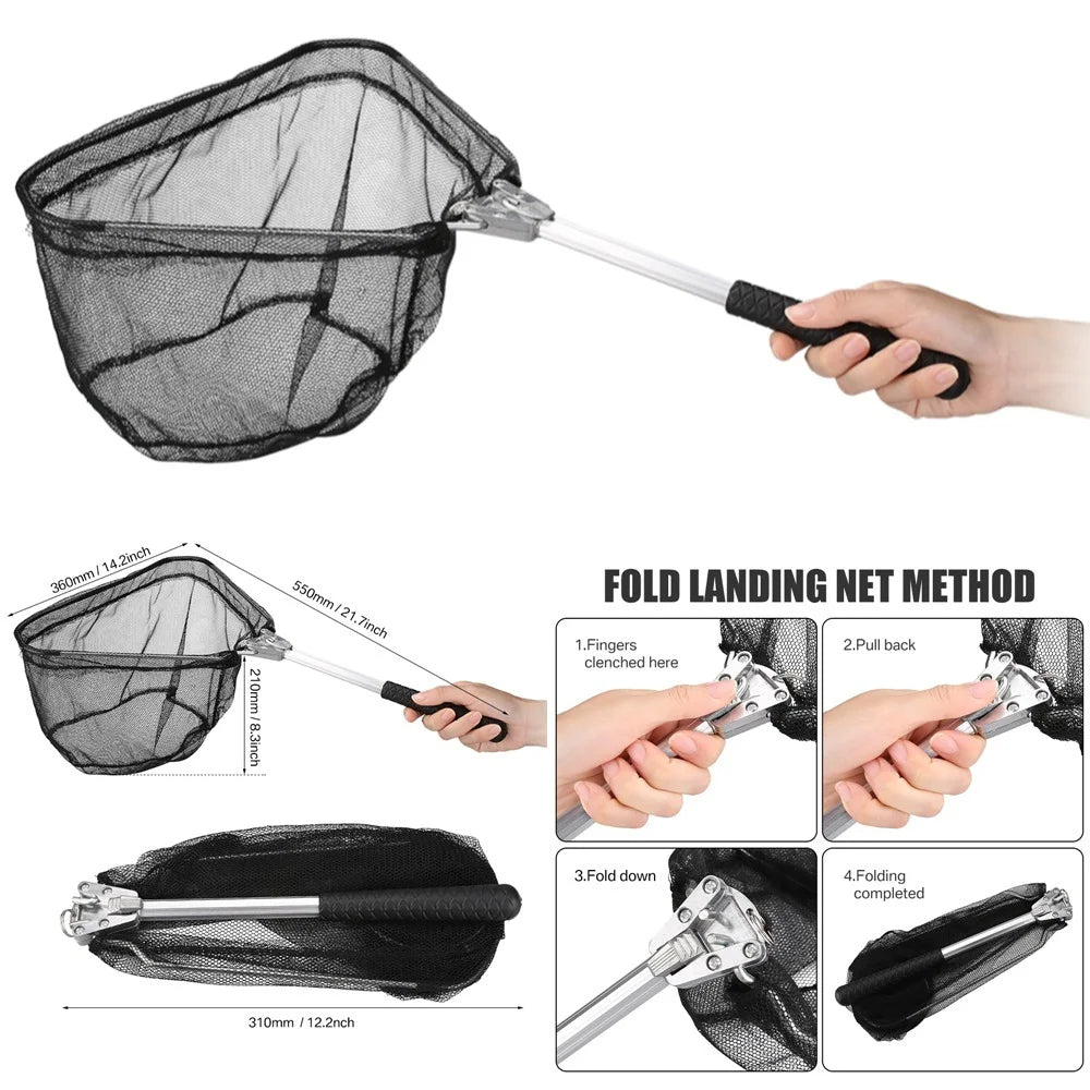 Telescopic Aluminum Fishing Landing Net