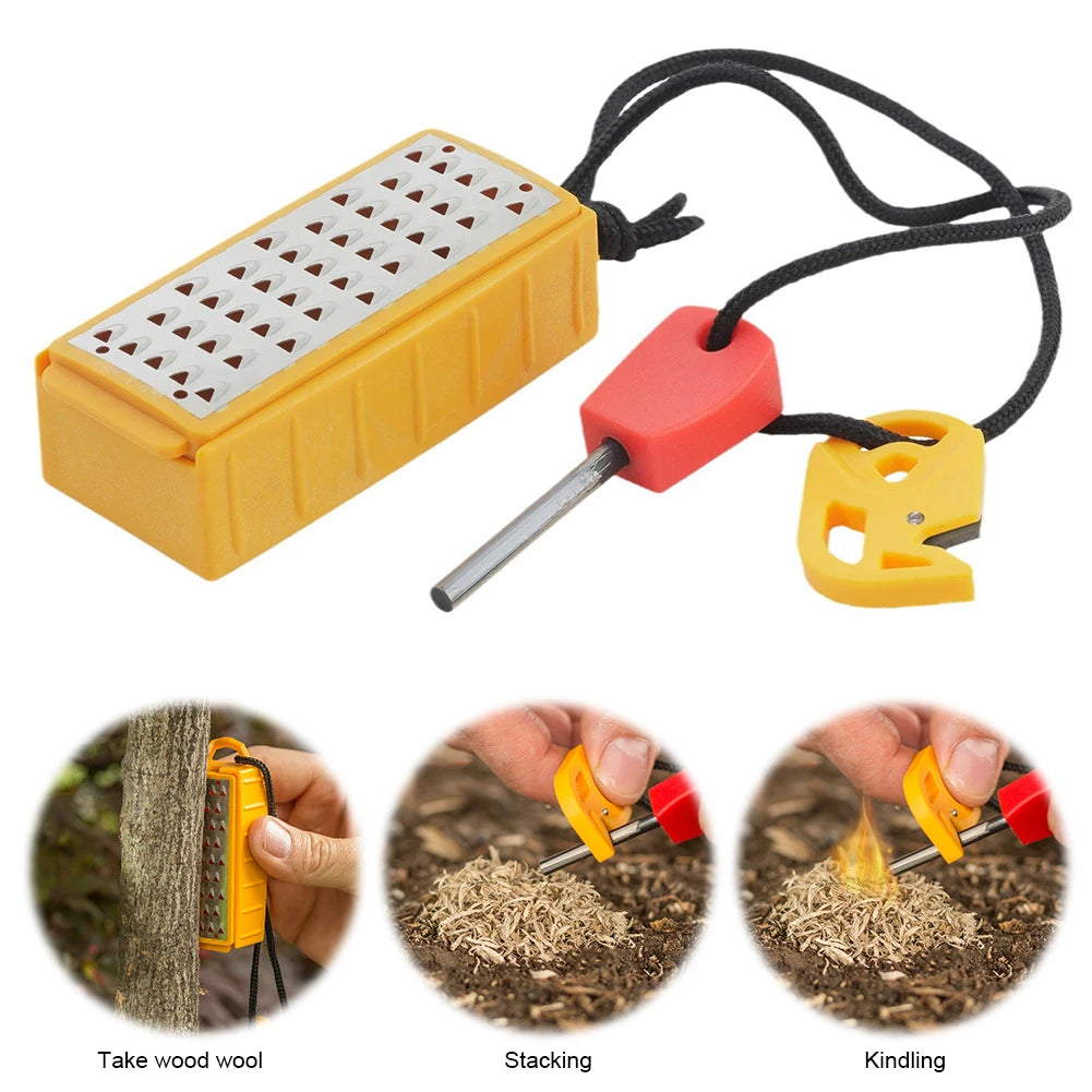 Tinder Maker with Fire Starter – Stainless Steel Survival Tool
