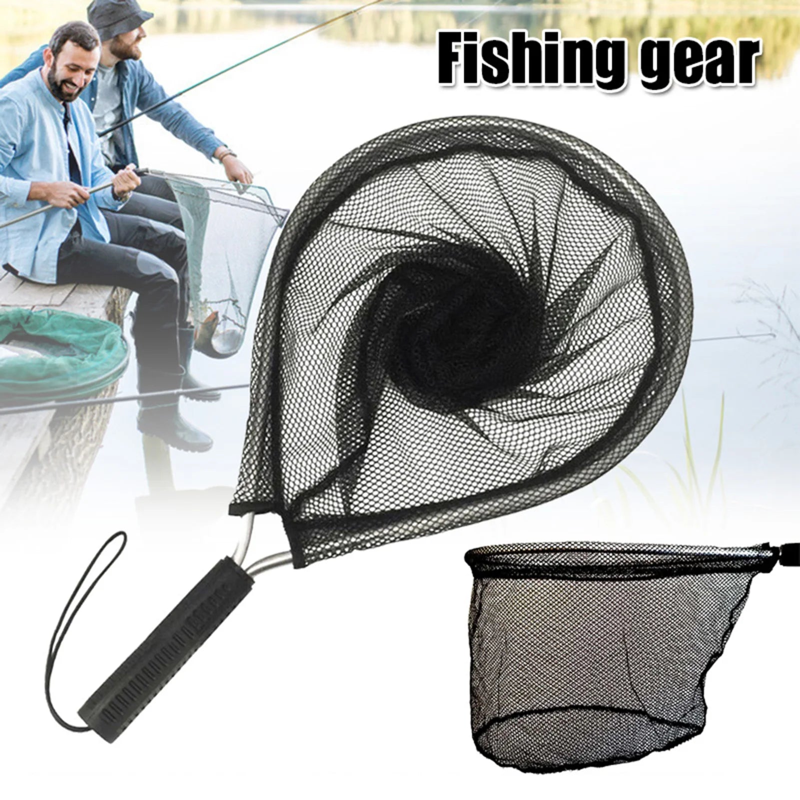 Fly Fishing Landing Net with Corrosion Resistant Handle Knotless Mesh Gift for Friends and Family
