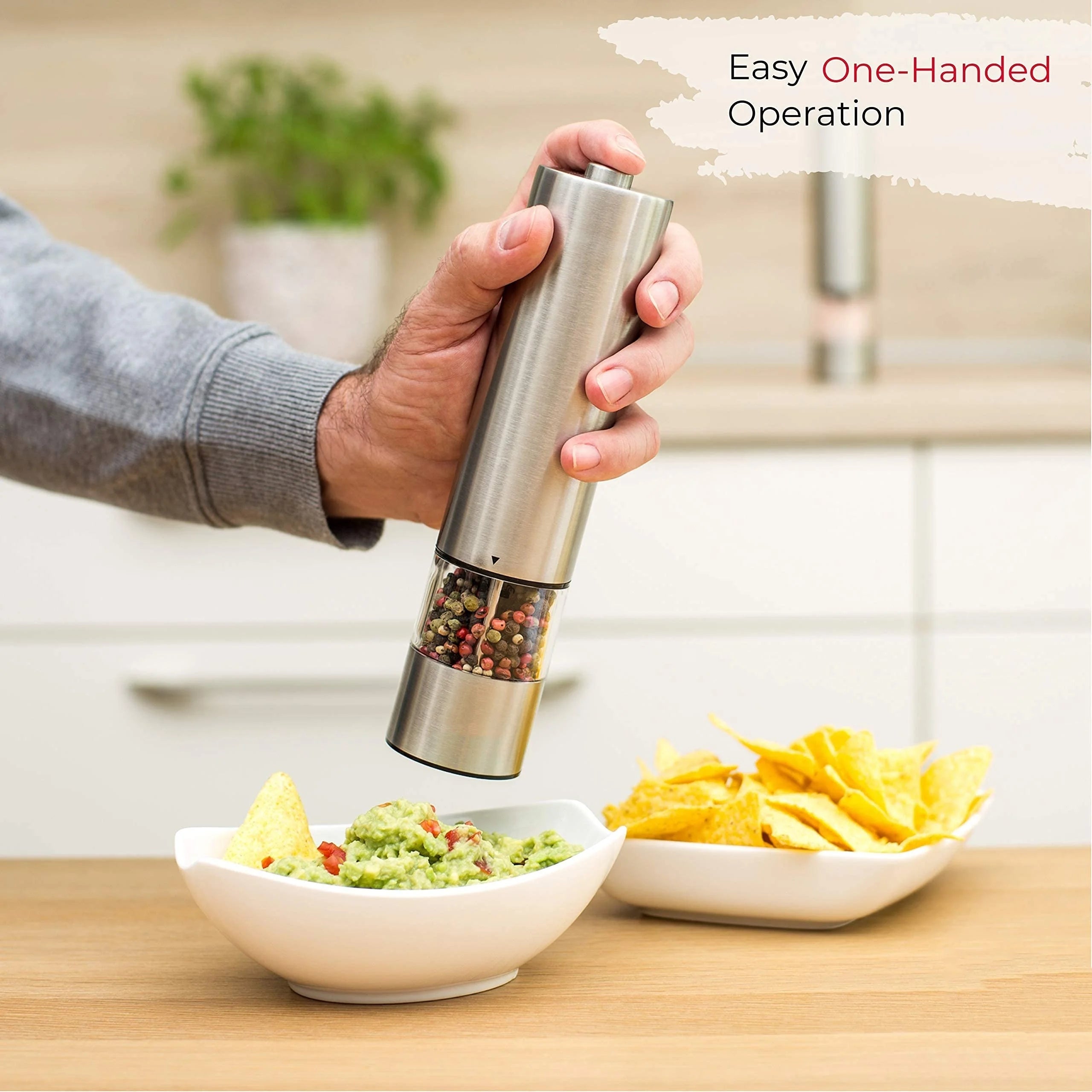 Electric Salt & Pepper Grinder Set