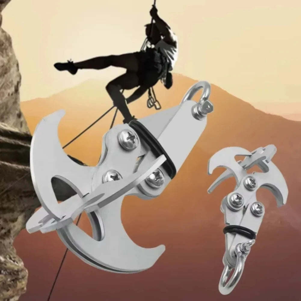 Folding Stainless Steel Grappling Hook Climbing Claw EDC Survival Tool