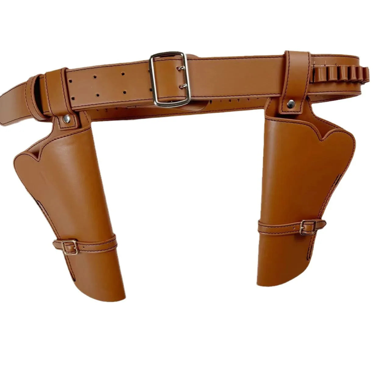 Tactical holster waist bag Composite cowhide waist belt kit dual guns Shell Ammo Holder Bag Carrier Pouch Gun Holsters