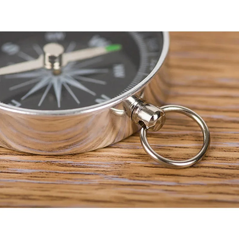 Mini Aluminum Alloy Compass Keychain