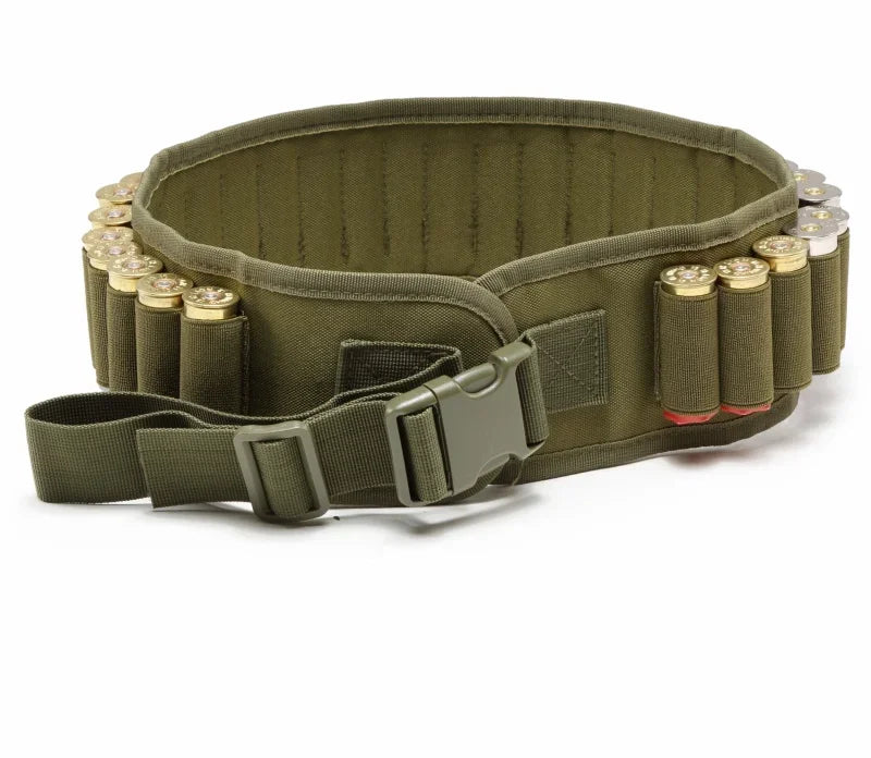 30-Round 12GA Shell Holder Belt – Ammo Bandolier Waist Carrier