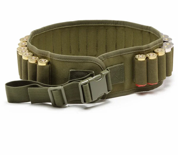 30-Round 12GA Shell Holder Belt – Ammo Bandolier Waist Carrier