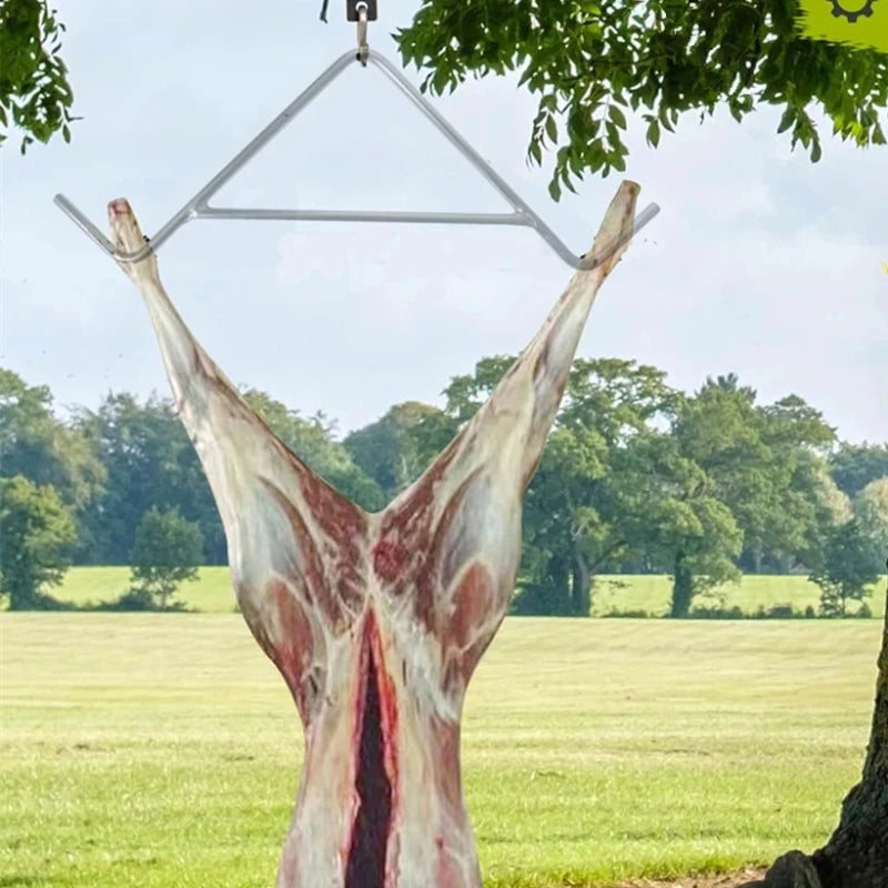 Heavy-Duty Stainless Steel Deer Hoist & Gambrel – 10mm Pulley System for Field Dressing & Game Processing