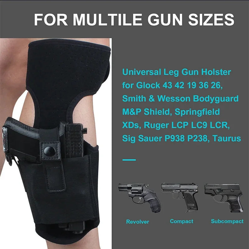 Concealed Carry Ankle Holster – Universal Fit for Compact & Subcompact Pistols
