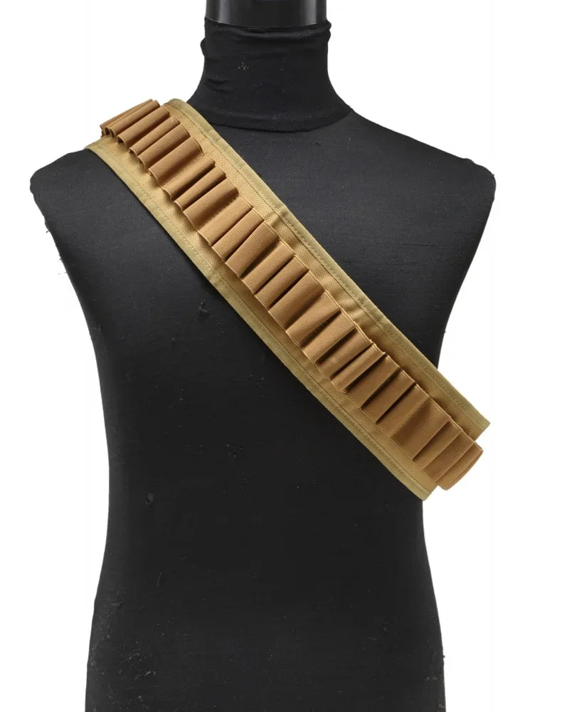 30-Round 12GA Shell Holder Belt – Ammo Bandolier Waist Carrier