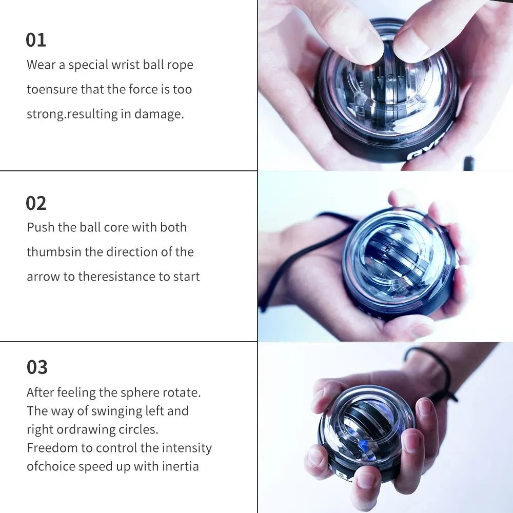 LED Self-Starting Gyro Wrist Trainer