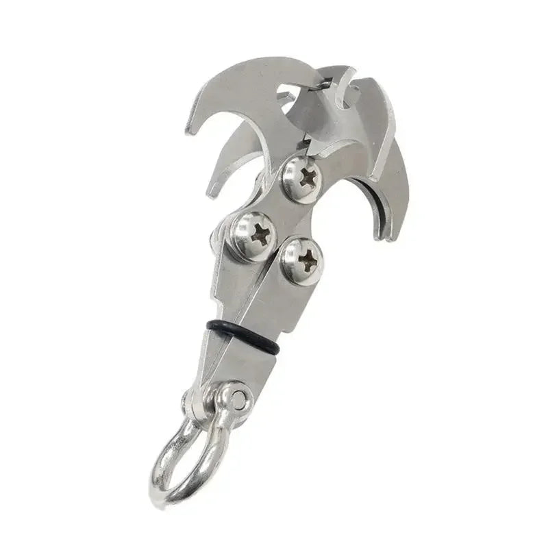Folding Stainless Steel Grappling Hook Climbing Claw EDC Survival Tool