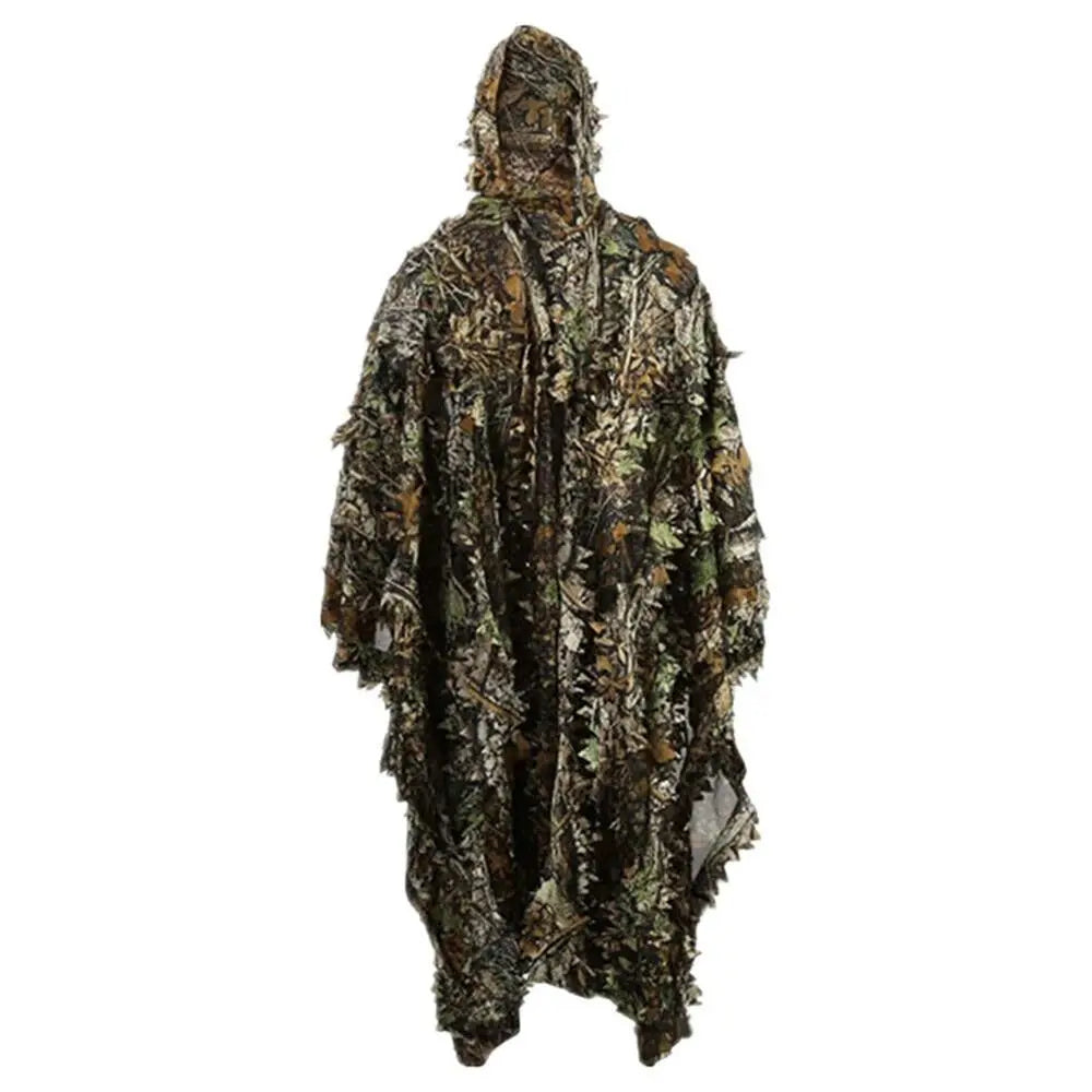 3D Ghillie Suit Camouflage Hunting Poncho