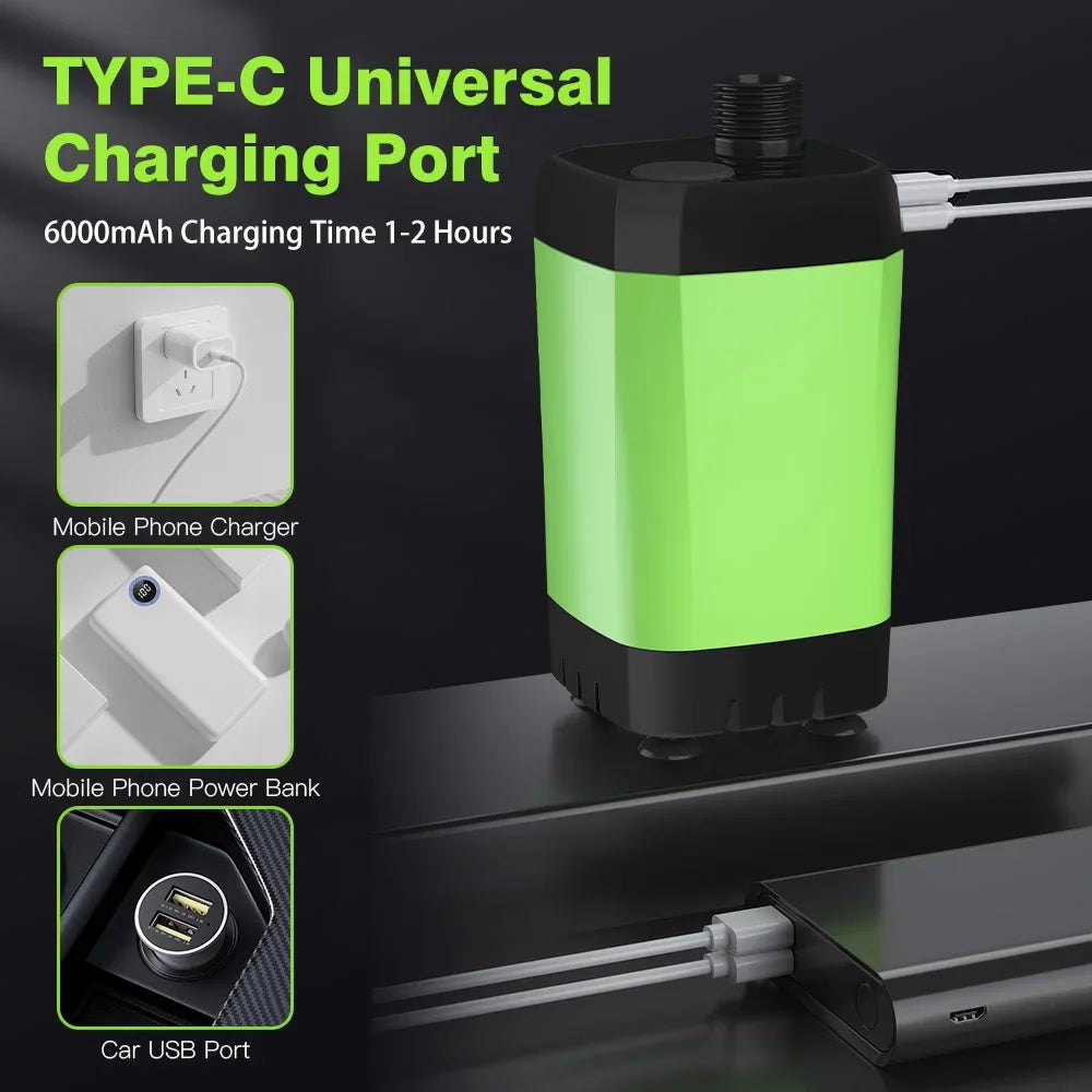 Portable Camping Shower Kit with Digital Display