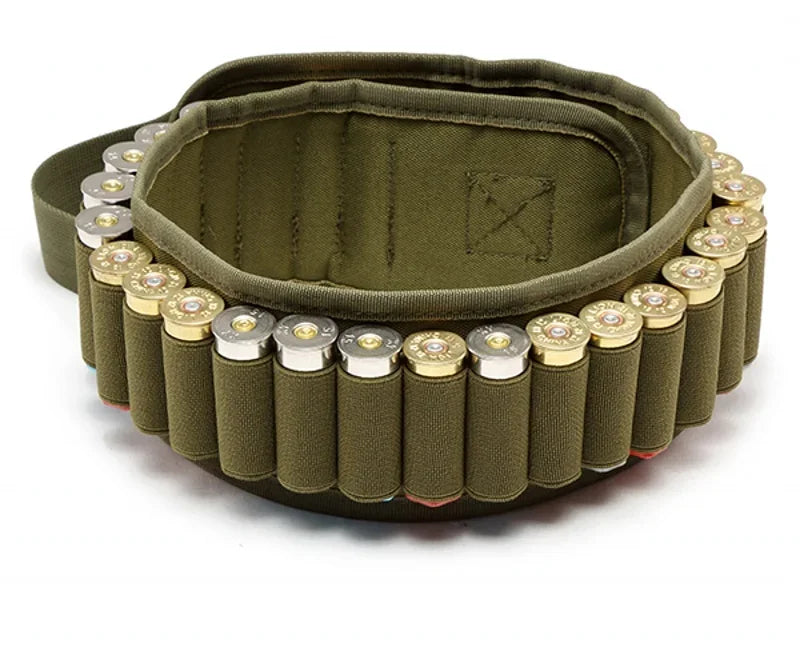 30-Round 12GA Shell Holder Belt – Ammo Bandolier Waist Carrier