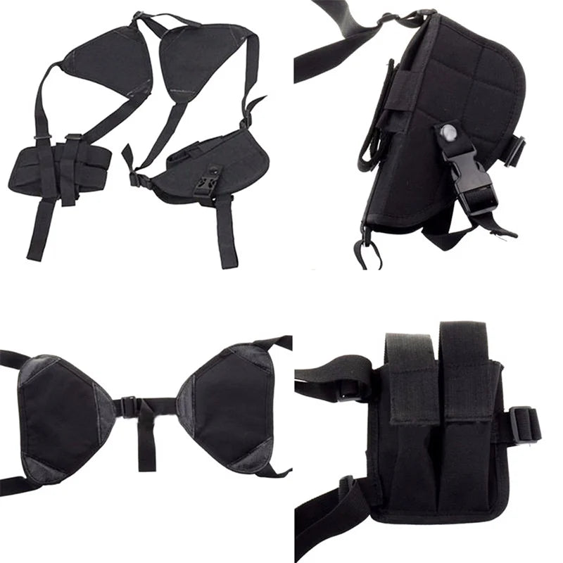 Universal Tactical Gun Holster Left Right Hand Pistol Double Holster Concealed Carry Shoulder Holster for Glock17/19/22/23