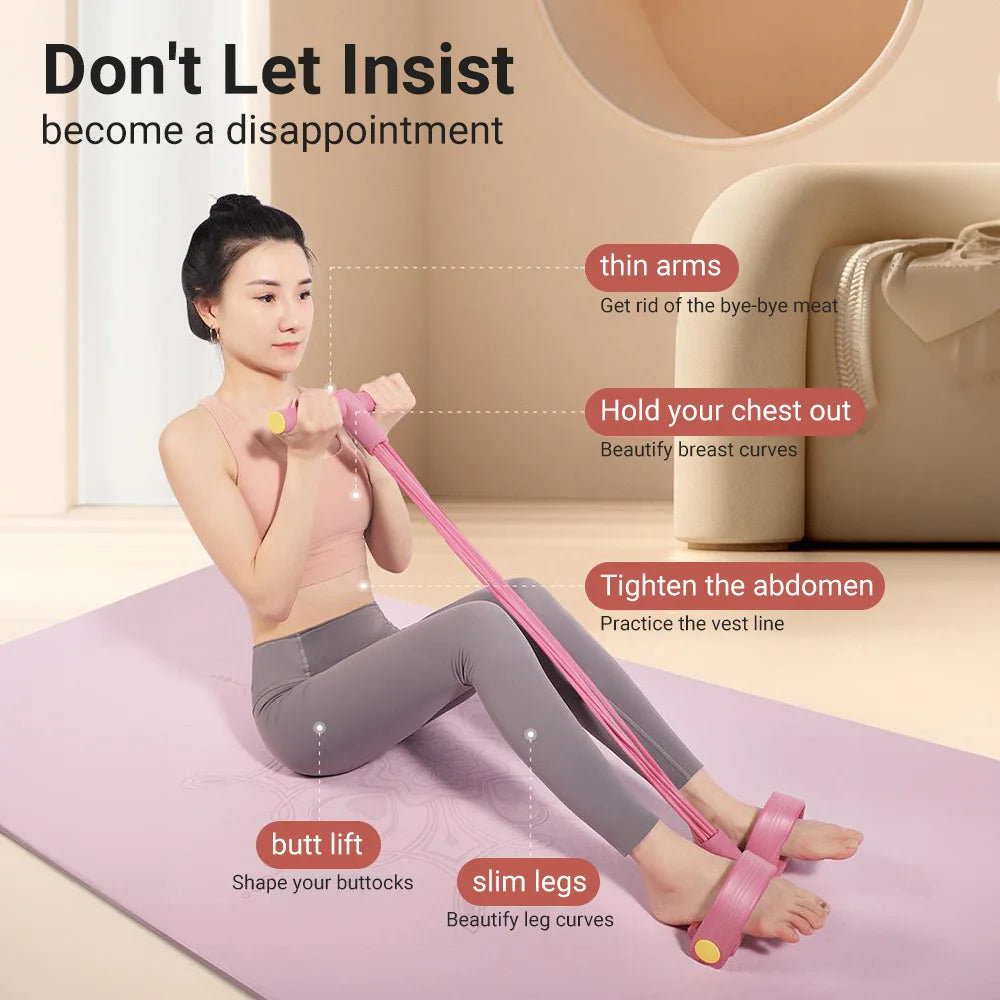 6-Tube Resistance Fitness Bands