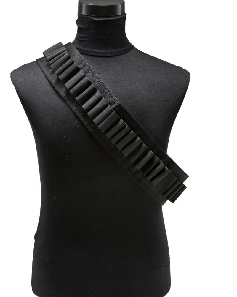 30-Round 12GA Shell Holder Belt – Ammo Bandolier Waist Carrier
