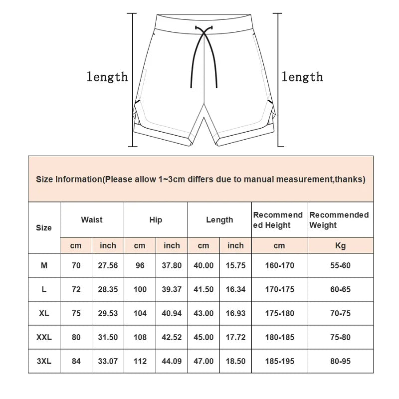 Men’s Camo 2-in-1 Running Shorts