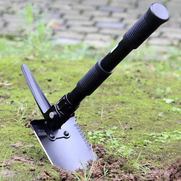 Survival equipment, camping engineer shovel, multi-functional outdoor hoe, military shovel, manganese steel thickened shovel