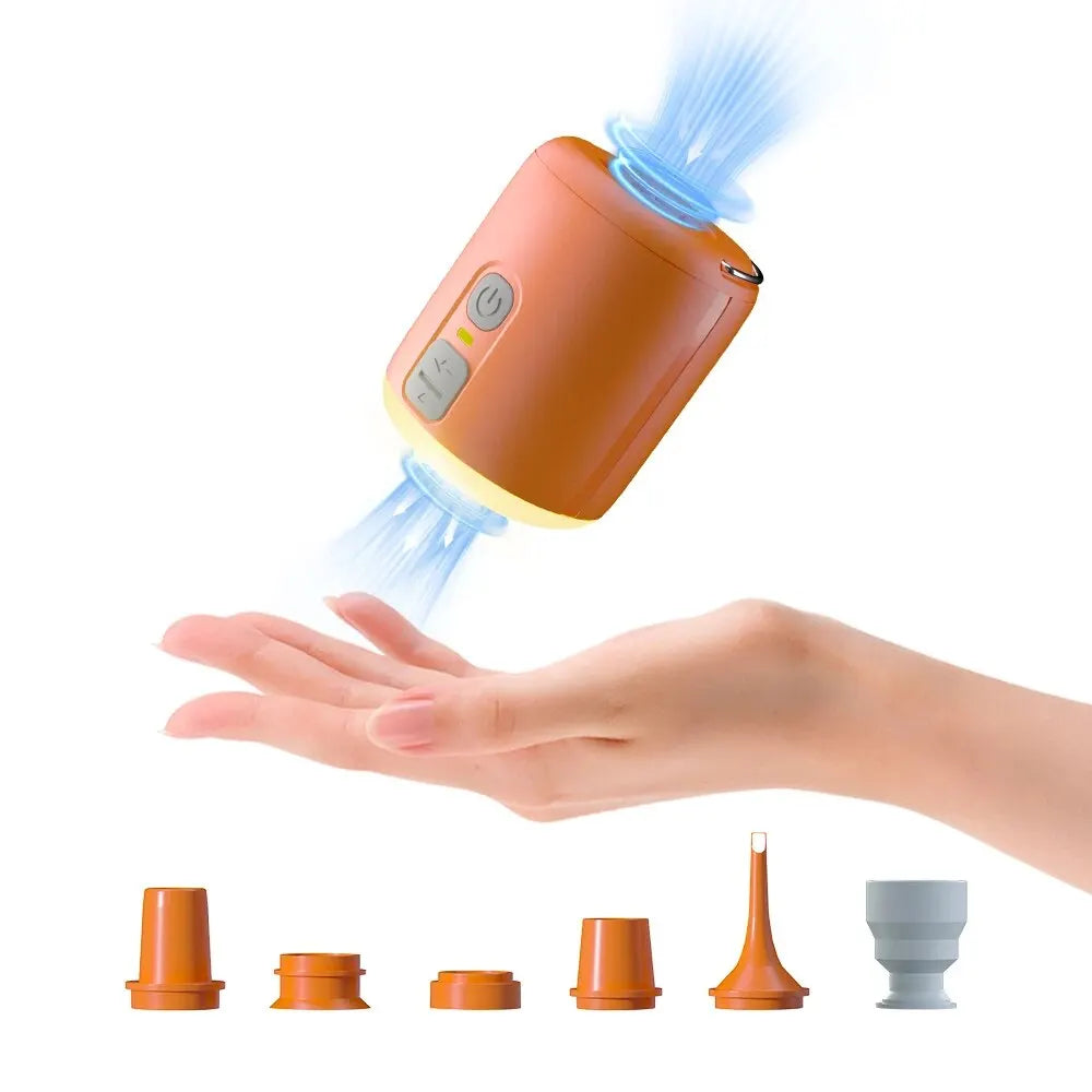 HENGDUAN Portable USB-C Air Pump with Camping Light