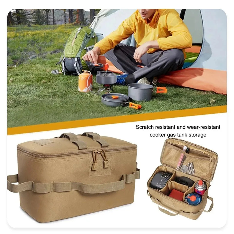Outdoor Camping Gas Tank & Tool Storage Bag – Large Capacity