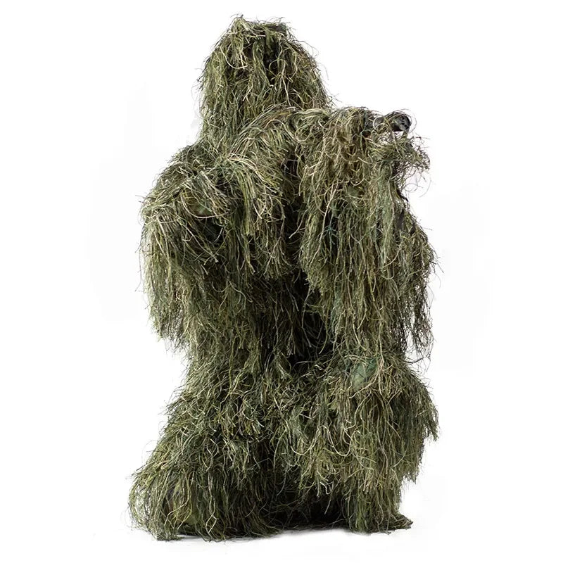 Camouflage suit 3D withered grass Ghillie set, 5-piece hunting suit hunting suit set