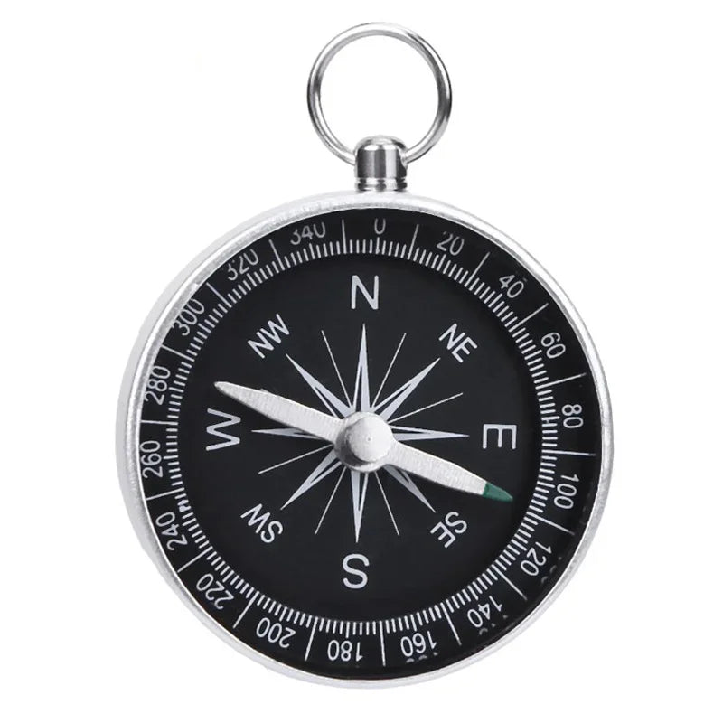 Mini Aluminum Alloy Compass Keychain