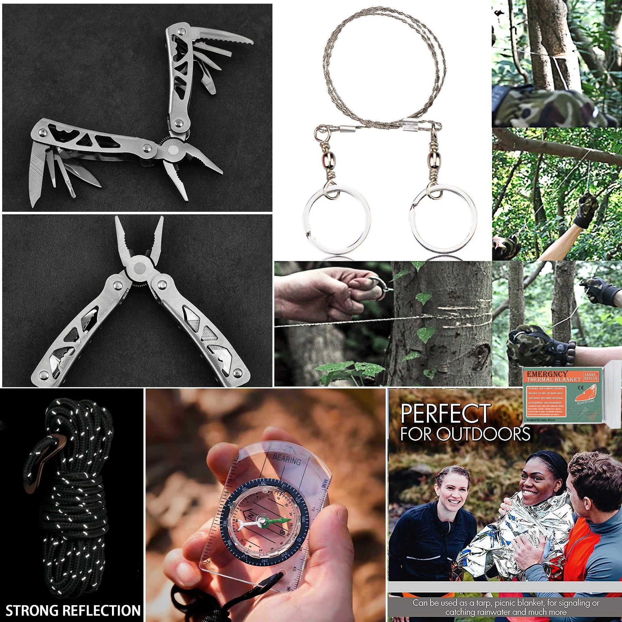 Survival First Aid Kit Survival Full Set Molle Outdoor Gear Emergency Kits Trauma Bag Camping Hiking IFAK Adventures EDC