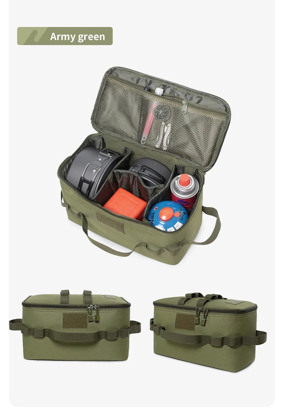 Outdoor Camping Gas Tank & Tool Storage Bag – Large Capacity