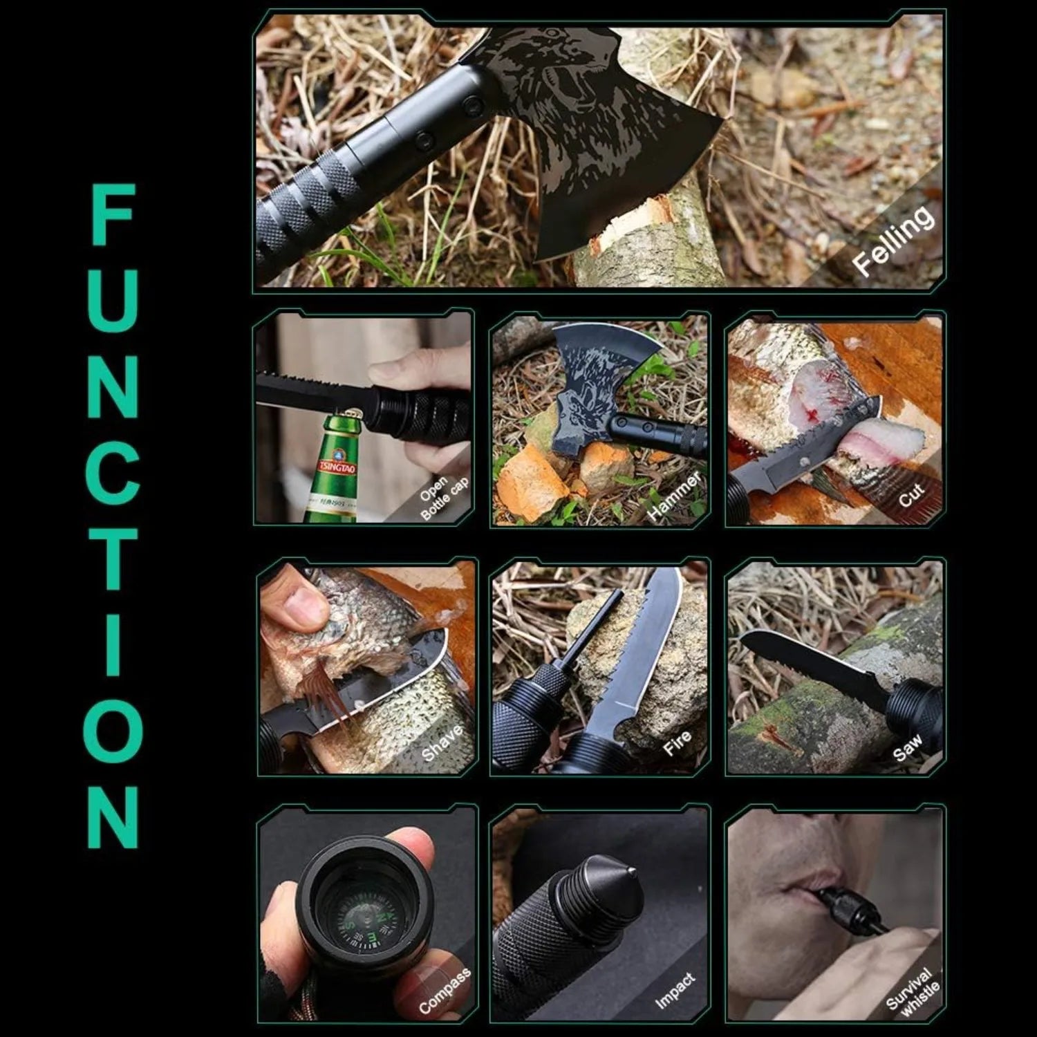 Tactical Folding Survival Axe