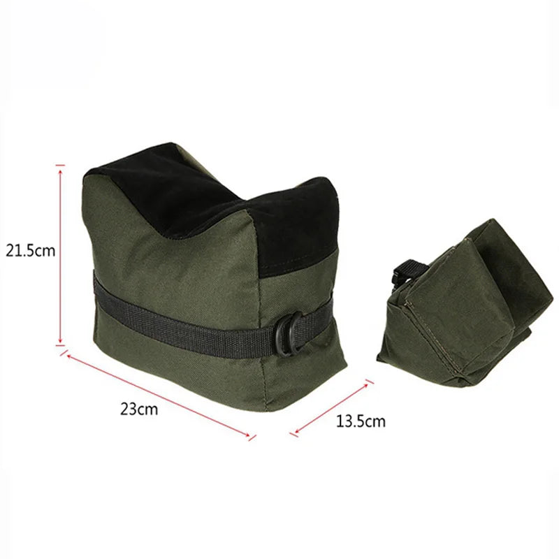 Sniper ShSniper Shooting Gun Bag Set – Front & Rear Rifle Support Sandbag (Unfilled) for Bench Rest & Target Shootingooting Gun Bag Front Rear Bag Target Stand Rifle Support Sandbag Bench Unfilled Hunting Rifle Rest Airsoft Accessories