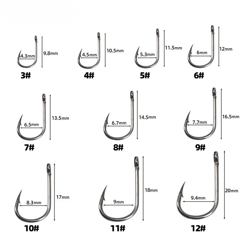 Carbon Steel Circle Fishing Hooks