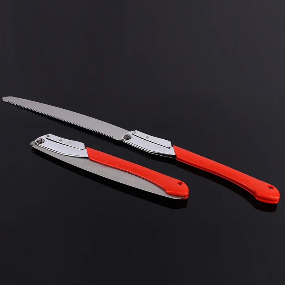 16" Manganese Steel Folding Logging Saw – 3-Sided Tooth Blade & Safety Lock