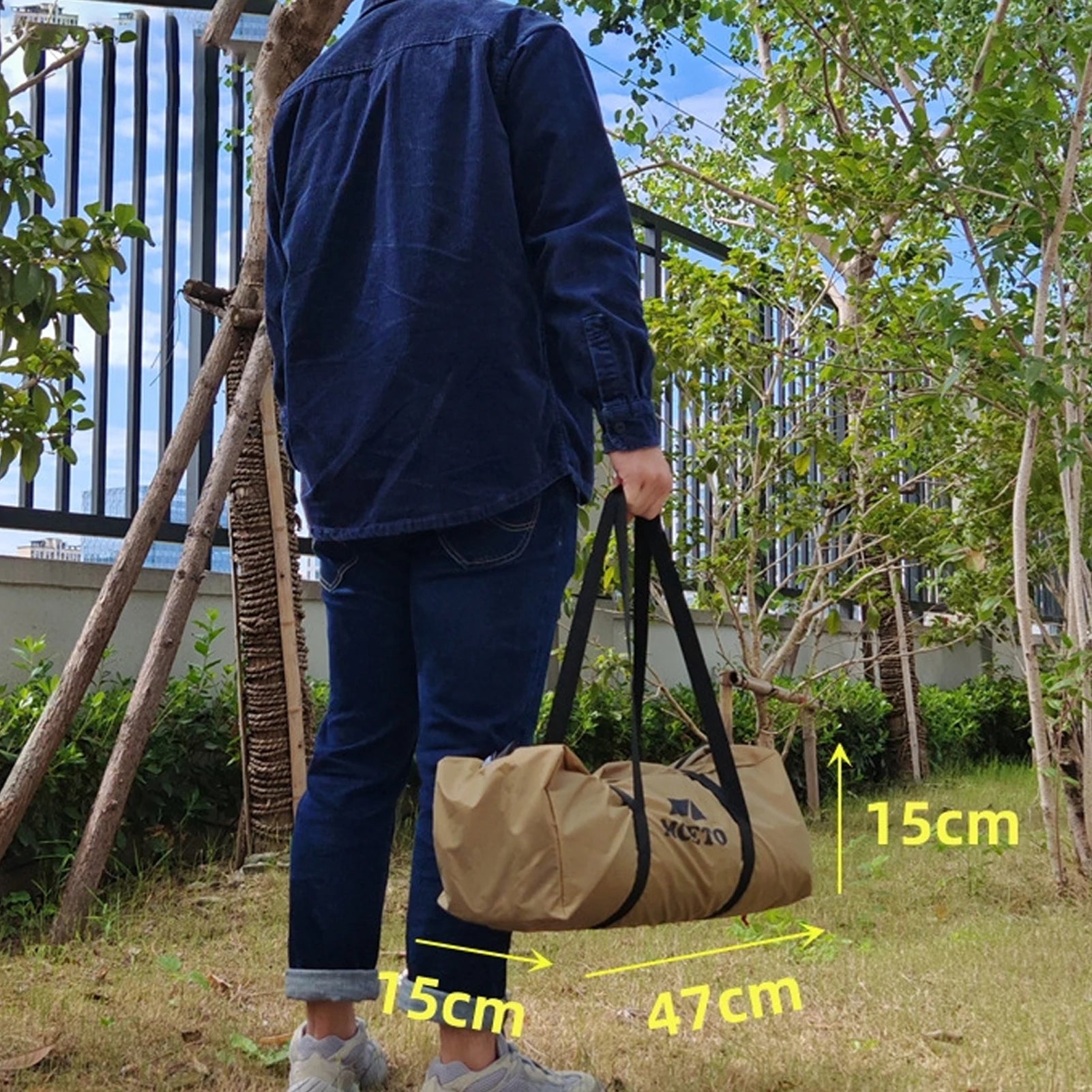 2–4 Person Tipi Hot Tent with Stove Jack – Camping Pyramid Teepee Tent for Hiking & Backpacking