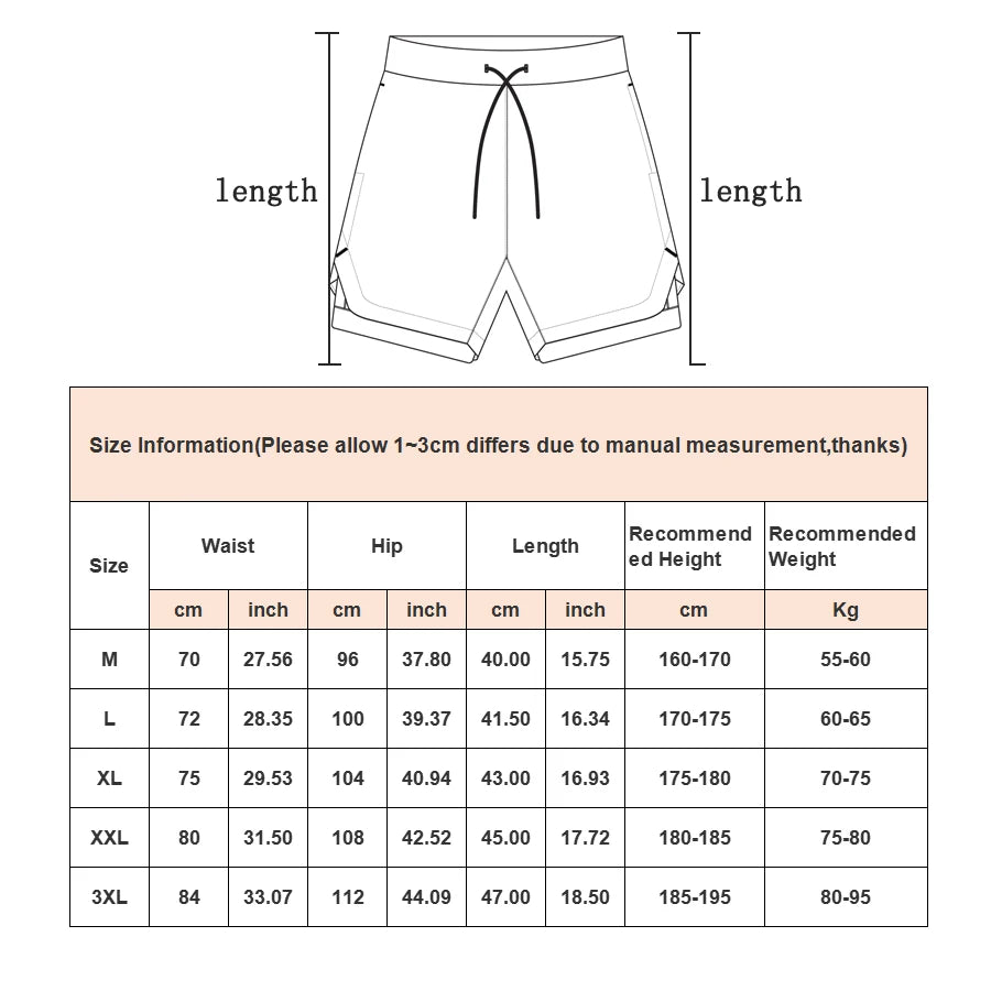 Men’s Camo 2-in-1 Running Shorts