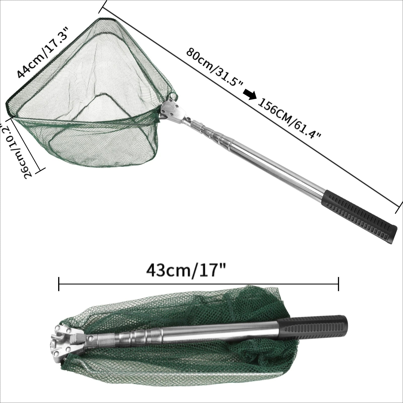 Telescopic Aluminum Fishing Landing Net