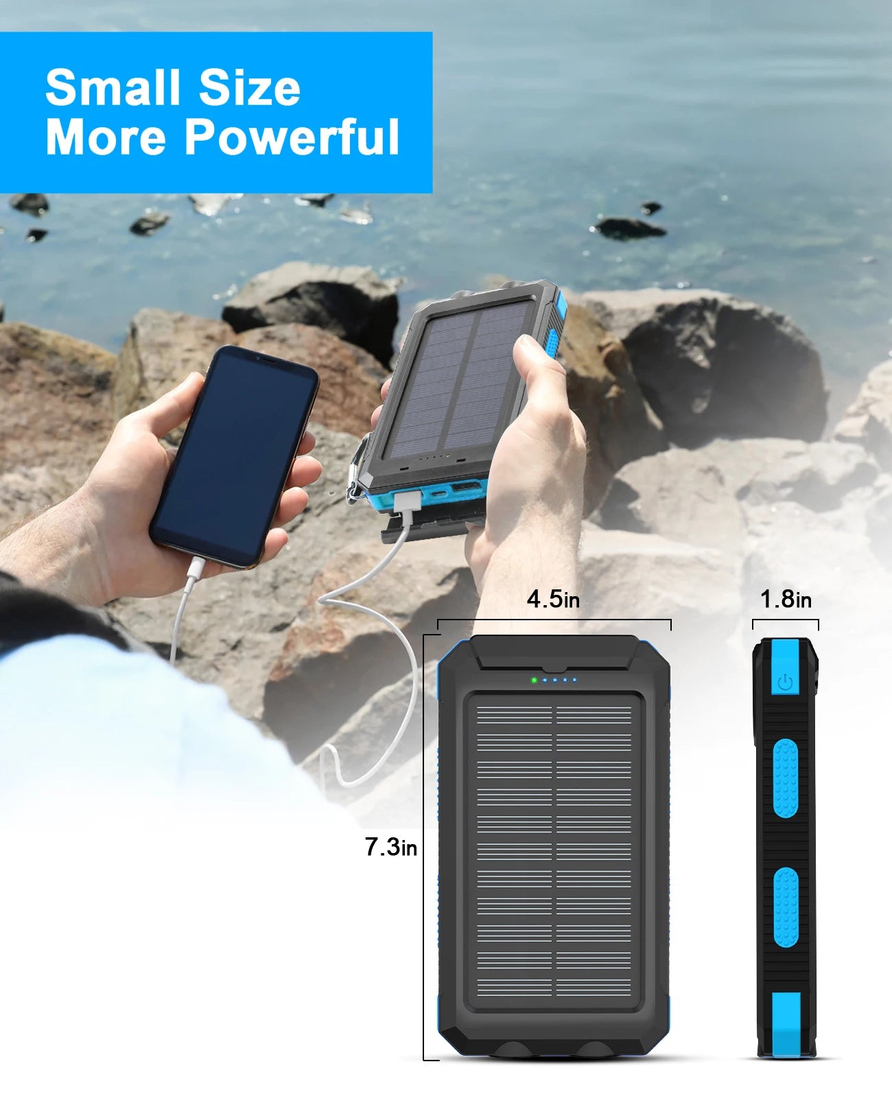 WaterWaterproof Outdoor Solar Power Bank 38800mAh Dual USB Travel Outdoor Solar Mobile Phone Charger Solar Powerbanks For Campingproof Outdoor Solar Power Bank 38800mAh Dual USB Travel Outdoor Solar Mobile Phone Charger Solar Powerbanks For Camping